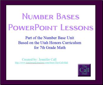 Preview of Number Bases PowerPoint Lessons