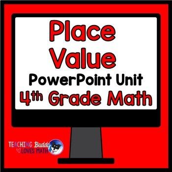 Preview of Place Value 4th Grade Math Unit Distance Learning