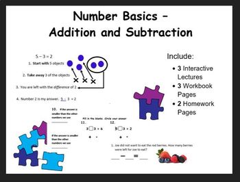 Preview of Number Basics - adding and subtracting