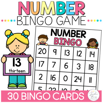 Number Bingo 1-20 by Jackie Bees Classroom | Teachers Pay Teachers