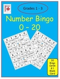 Place Value Number Bingo 0 to 20 | With a Twist