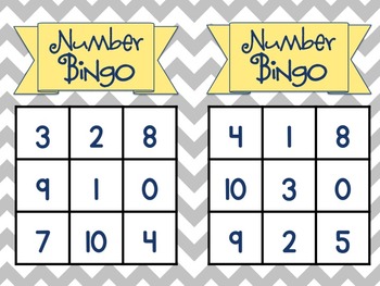 number bingo 1 10 by amber wilburn teachers pay teachers