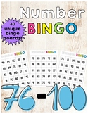 Number Bingo 76 - 100