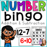 Number Bingo - Addition and Subtraction (Kindergarten - 1st)