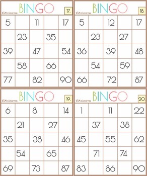 Bingo - Numbers (1-100) - Comprar em Tudo para teachers