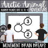 Number Bond ADDITION to 10 Math Fluency Movement Break Ani