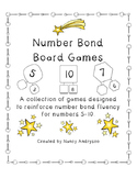 Number Bond Board Games for bonds of 5-10