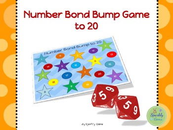 Number Bond Bump to 20 - Game by Sparkly Gems