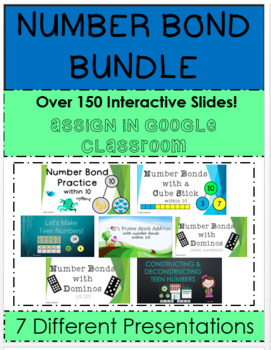 Preview of Number Bond Bundle of Google Slides for Distance Learning