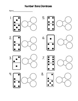 Preview of Number Bond Domino Practice