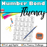 Number Bond Fluency Math Mountain Fact Family Worksheets A