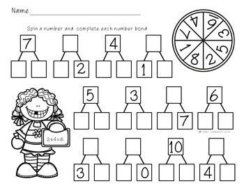 Number Bond Game/Task Cards (Engage New York, Module 1) by Kinder Teamwork
