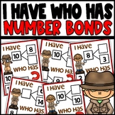 I have Who has Game 1st Grade Math Centers | Number Bonds 
