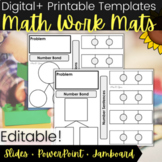 Kinder & 1st Grade | Number Sense Math Work Mat Templates 