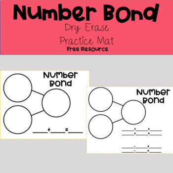 Preview of Number Bond Practice Mats