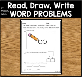 Preview of Math Word Problems and Story Problems First Grade