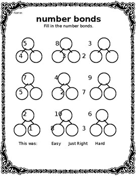 Number Bonds by Allison Scott | TPT