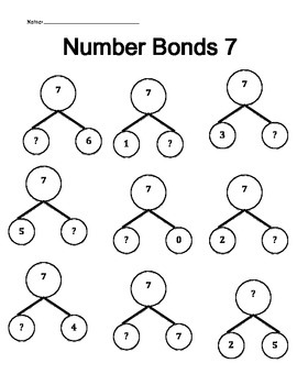 Number Bonds 6-10 missing part by Taysha Bernal | TpT