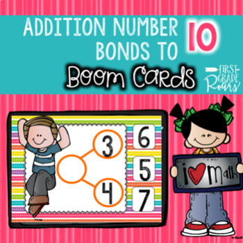 Preview of Number Bonds Addition to 10 using BOOM CARDS