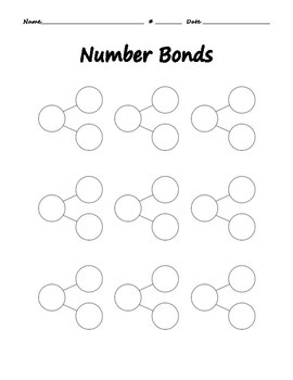 Number Bonds Blank by Jennifer Johnson | TPT