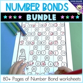 Number Bond Worksheets, Printables, Bundle, Splitting Numb