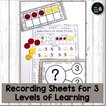 Number Bond Activities Through 10 Composing and Decomposing Numbers