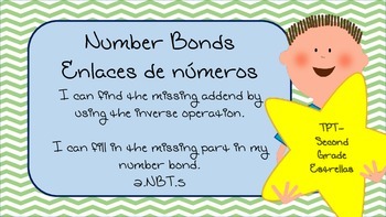 Preview of Number Bonds Finding the missing part