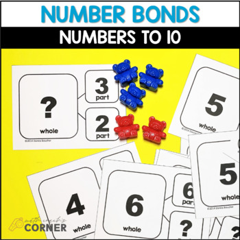 Preview of Number Bonds to 10 Flash Cards | Combinations to 10 | Kindergarten & First Grade