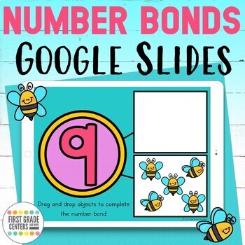 Preview of Number Bonds to 10 Digital Resource for Google Slides Addition and Subtraction