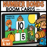 Number Bonds Math Practice using Boom Cards Fall Activities