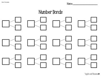 Number Bonds - Part/Part/Whole - Missing Sums and Addends Worksheets