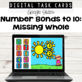 Number Bonds: Missing Whole to 10 using Google Slides™ 