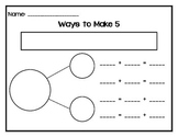 Number Bonds - One Way to Make ... Numbers 5-10