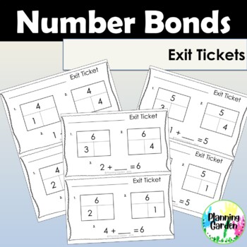 Preview of Number Bonds: Exit Tickets