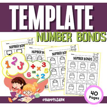 Preview of Number Bonds-Pictures Templates | Missing Whole, Missing Part