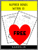 Number Bonds Within 10 | Missing Addends Math|Free
