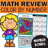 Number Bonds Worksheets - 1st and 2nd Grade Color by Code 