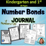 Number Bonds to 10 and to 20  Worksheet Journal Common Core Combination Practice