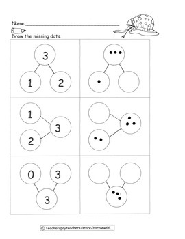 number bonds for kindergarten 30 pg pack with take home book supports