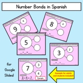 Number Bonds in Spanish for Remote Learning-Google Slides