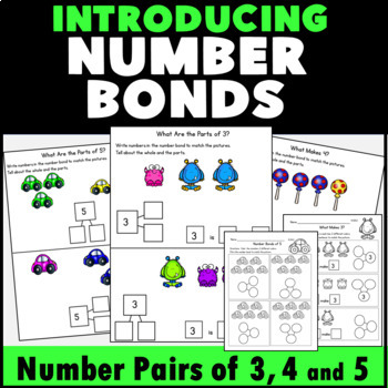 Preview of Number Bonds of 3, 4, 5  Compose and Decompose Numbers to 5