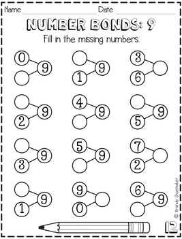 Number Bonds to 10 by Brandy Shoemaker | TPT