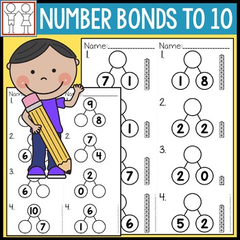 Number Bonds to 10 Worksheets by Catherine S | Teachers ...