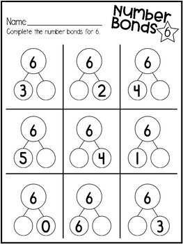 Number Bonds to 10 Worksheets and Practice Distance Learning by ...