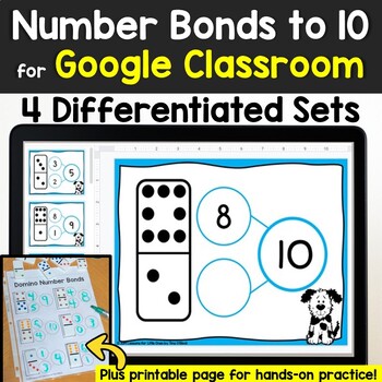 Preview of Number Bonds to 10 for Google Classroom, Google Slides Distance Learning