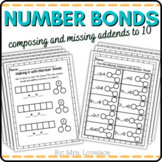 Number Bonds to 10 with Missing Addends Decomposing and Si