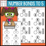Number Bonds to 5 Worksheets