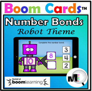 Preview of Number Bonds to 10 Boom Cards Distance Learning