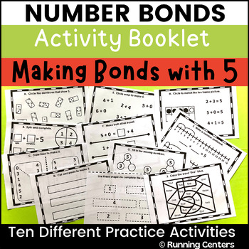 Preview of Number Bonds with 5 - Math Workbook - Composing Decomposing Numbers