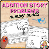 Addition Number Bond Word Problems | Cut and Paste Pictures